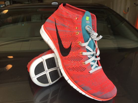 Nike Free Flyknit Chukka Bright Crimson (2014) - Image 5