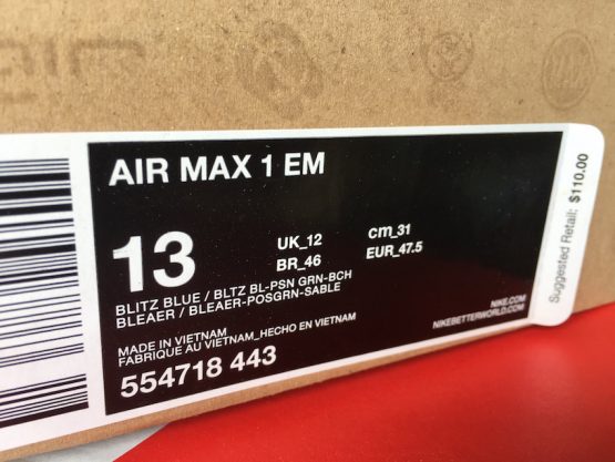 Nike Air Max 1 EM Beach of Rio (2013) - Image 7