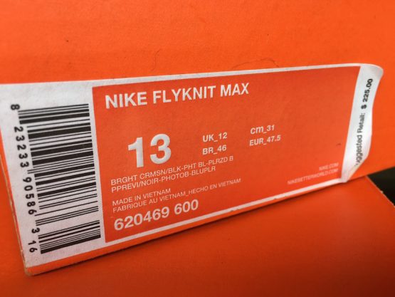 Nike Flyknit Max Bright Crimson (2014) - Image 7