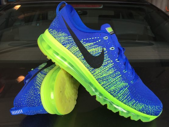 Nike Flyknit Max Game Royal-Volt (2014) - Image 5