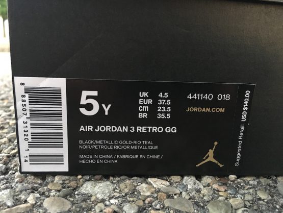 Nike Air Jordan III Retro - Rio Teal (2016) - Image 6
