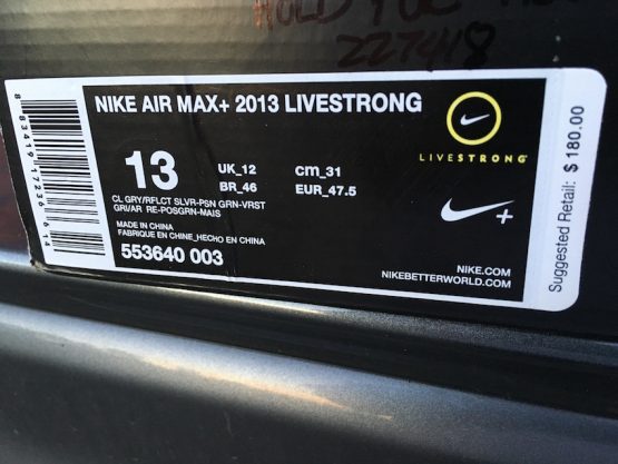 Nike Air Max+ 2013 - Livestrong (2013) - Image 7