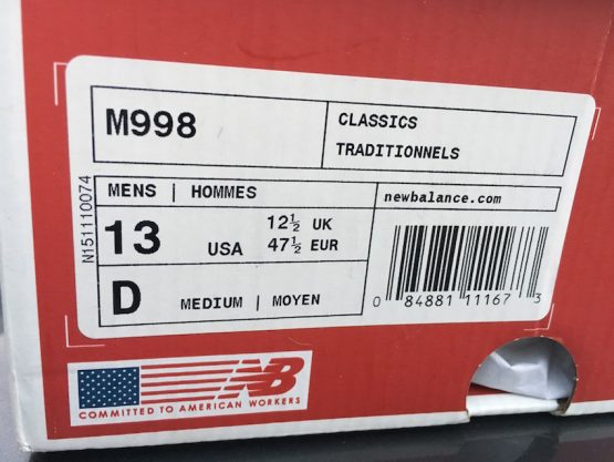New Balance M998 (2015) - Image 8