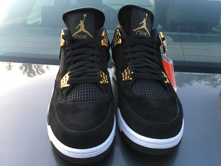 2017 nike air jordan 4 iv retro royalty black gold