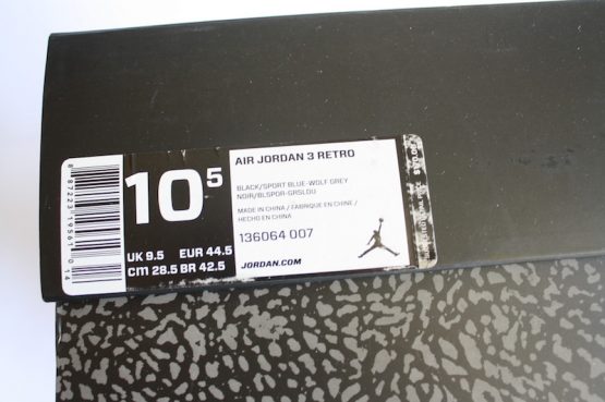 Nike Air Jordan Retro III - Sport Blue (2014) - Image 9
