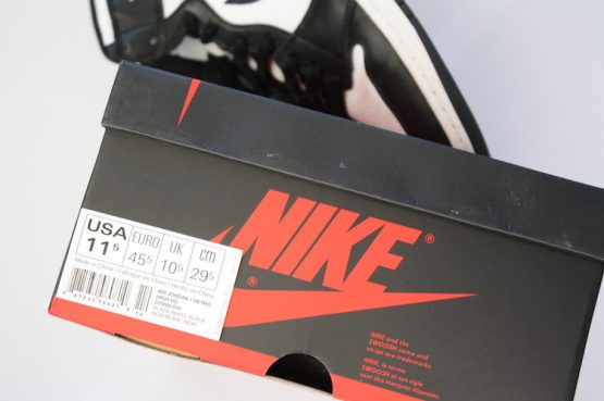 Nike Air Jordan Retro 1 OG Black/White (2014) - Image 8
