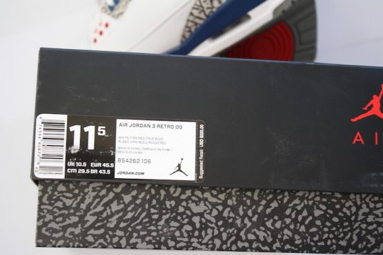 Nike Air Jordan Retro III "True Blue" (2016) - Image 7