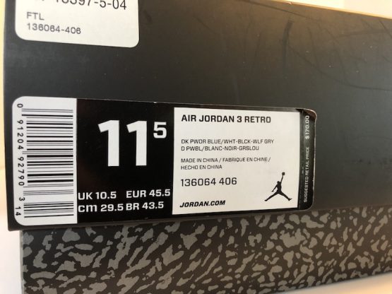Nike Air Jordan III Retro "Powder Blue" (2014) - Image 8