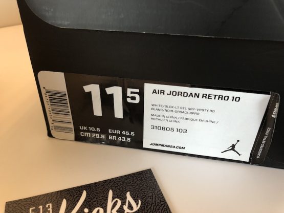 Nike Air Jordan X Retro "Steel" (2013) - Image 7