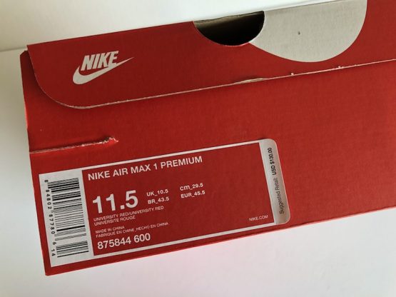 Nike Air Max 1 Premium "Tonal Red" (2017) - Image 7