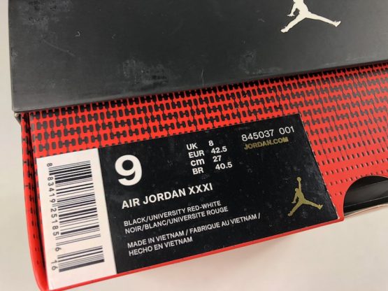 Nike Air Jordan XXXI "Banned" (2016) - Image 9