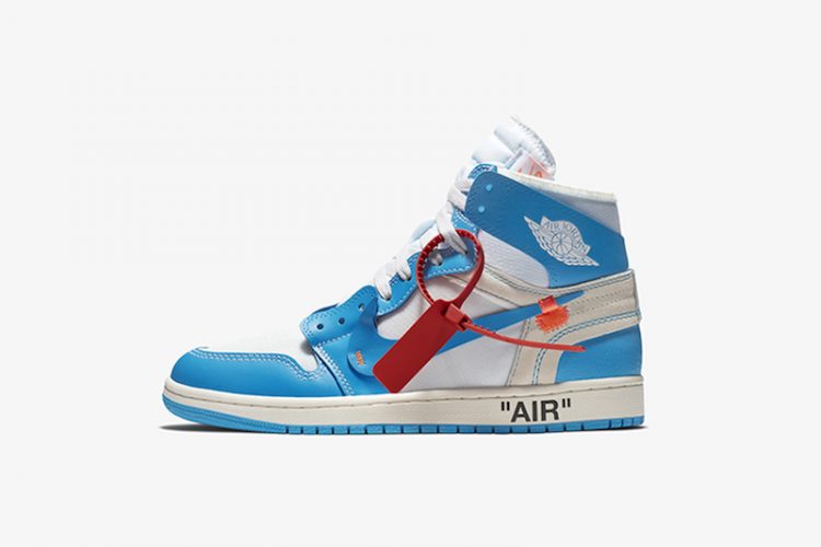 jordan 1 off white unc retail