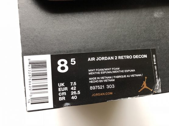 Nike Air Jordan II Retro Decon "Mint" (2017) - Image 8