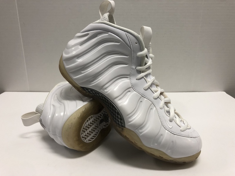 All white foamposite top