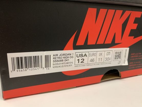 Nike Air Jordan 1 Retro "Royal Toe" (2020) - Image 7