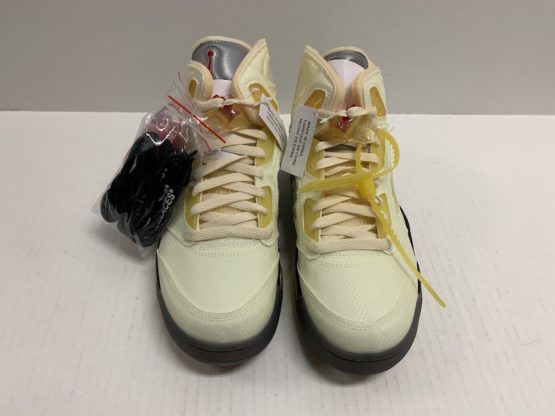 Nike Air Jordan V Off-White "Sail" (2020) - Image 2