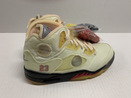 Nike Air Jordan V Off-White "Sail" (2020) - Image 4