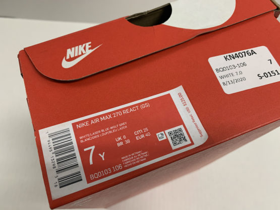 Nike Air Max 270 React GS "Laser Blue" - Image 8